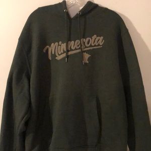 Forest green Minnesota hoodie